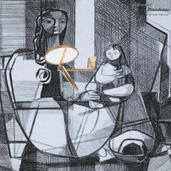 Le Grenier de la Mandoune. Miroir mural Pivotant Extensible en laiton 1960, double face