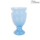 Vase en opaline bleue de forme Médicis, époque XIXème