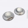 2 Tasses faïence Digoin Sarreguemines, Vieux Marseille 18