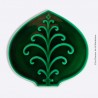 Dessous de plat, céramique émaillée vert