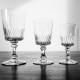 12 verres en crystal, eau, vin et porto, 19ème siècle, taillés main