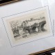 2 Gravures à l'eau-forte de Charles PINET (1867 / 1932), encadrées
