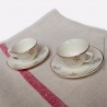 2 Tasses Digoin Sarreguemines véritable opaque, numérotés, liseré or