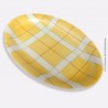 Grand plat ovale SALINS France HOSSEGOR JAUNE