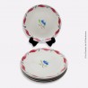 6 assiettes à dessert GIEN France modèle ELIANE, 1941 - 1960