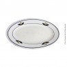 Plat ovale Terre de Fer, Faïence de Salins Édouard Charbonnier