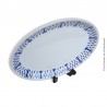 Grand plat ovale BADONVILLER Faïencerie FB