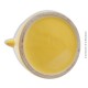 Ancien pichet, pot, tisanière, théière en faïence jaune avec son couvercle filtre 1L