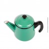 Cafetière vintage en tôle émaillée verte