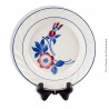 Plat creux PEXONNE, Manufacture de Porcelaine Opaque F.F. modèle FLORE N°17 Made in France