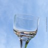 3 verres type bistrot en verre soufflés