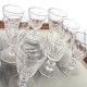 Le Grenier de la Mandoune. 10 verres moulés soufflés à porto ou apéritif, début 20ème siècle