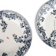 Le Grenier de la Mandoune. 2 assiettes anciennes en faïence décor 3 hirondelles marli fleurs bleues. H2