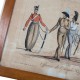 Le Grenier de la Mandoune. Gravure en couleurs eau forte sur acier, Armée des Souverains Alliés année 1814. N°1