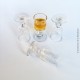 4 petits verres 19ème ou début 20ème siècle, en verre soufflé / moulé