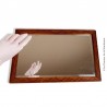 Miroir biseauté Cadre plat en bois décors années 30