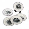 Lot de 8 Assiettes parlantes, de la série « Jésus… »  H.B. Choisy-le-Roi, XIXe siècle