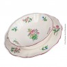 Duo d'assiettes K&G Lunéville modèle Strasbourg, rose et tulipe. 1880 - 1922