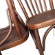 Le Grenier de la Mandoune. Paire de chaises en bois de type "Bistrot" anciennes