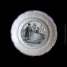 Assiette parlante faïence de Clairefontaine R&S série "Les petites dames"
