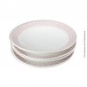 Lot de 2 Duos d’assiettes K&G Lunéville Tradition. 2 assiettes plates et 2 assiettes creuses. vers 1950 - 1960