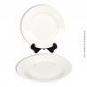 2 assiettes blanches Digoin Sarreguemines, 1920 - 1950