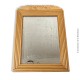 Le Grenier de la Mandoune. Ancien miroir biseauté, cadre bois, style art déco 75 x 53,5 cm