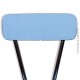 Le Grenier de la Mandoune. Chaise formica bleu pieds chrome vintage Loft. Vintage 1960