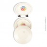 Lot de 4 assiettes K&G Lunéville, modèle Agnes. French Antique