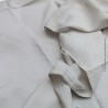 Nappe ancienne en damassé Lin/Coton à décor géométrique carré
