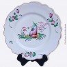 Assiette en faïence décor chinois, Islettes
