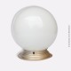 Plafonnier, applique vintage, globe en opaline blanc déco des années 70. French Design