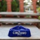 Cendrier Cinzano verre de lait bleu Vintage
