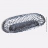 Ancienne corbeille tressé en métal argenté. Bread basket