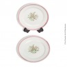 2 assiettes k&G Porcelaine Opaque LUNÉVILLE France, modèle SOLOGNE