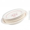 Lot de 8 Assiettes et plat Badonviller F France modèle Francine 1900 - 1905
