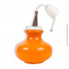 Vintage, lustre suspension opaline orange années 60/70