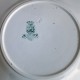 Assiette porcelaine opaque de GIEN terre de fer, collection LAURIERS