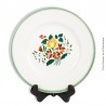 Plat rond Digoin Sarreguemines France, modèle Rose Sauvage. 1922 - 1965