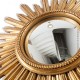 Le Grenier de la Mandoune. Miroir soleil doré de sorcière convexe années 60-70 vintage
