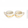 2 anciennes tasses en Porcelaine Limoges signées Lucien Michelaud