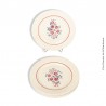 Lot de 6 Assiettes à dessert Badonviller F France 1923 Demi-porcelaine