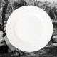 Le Grenier de la Mandoune. 2 assiettes plates blanches Digoin & Sarreguemines n°5, 19ème siècle