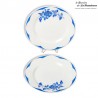 2 assiettes plates, Digoin Sarreguemines, modèle CORSICA. French Antique