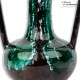 Le Grenier de la Mandoune. Vase VALLAURIS signé, style amphore, vert, blanc et marron. French Antique