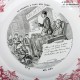 Le Grenier de la Mandoune. Lot de 4 assiettes parlantes « La Chanson à tous âges»  Creil et Montereau. French Antique